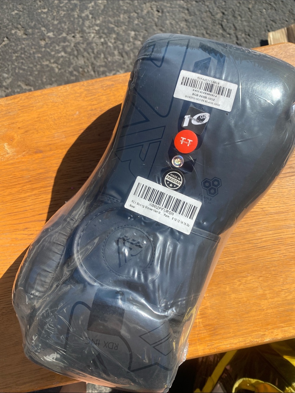 RDX Black Boxing Gloves with Logo